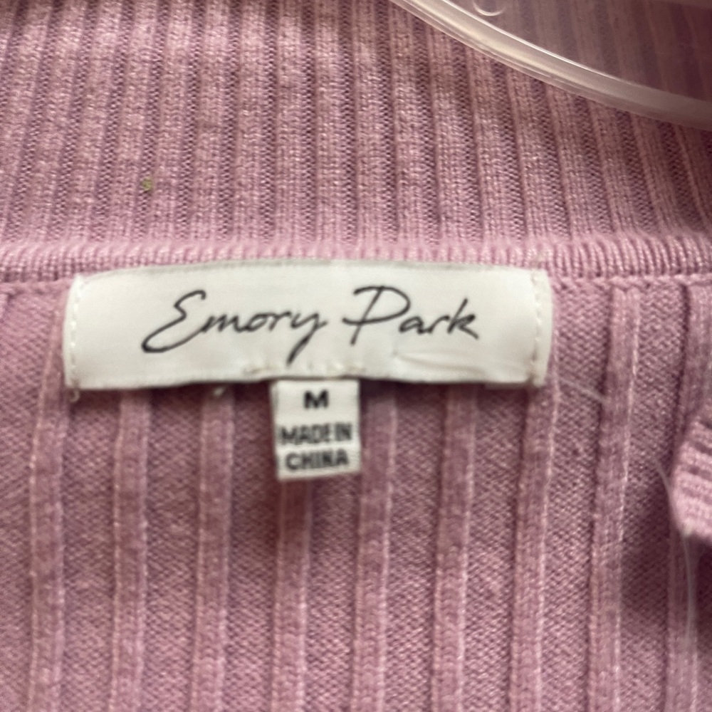 Light purple emory park cropped sweater